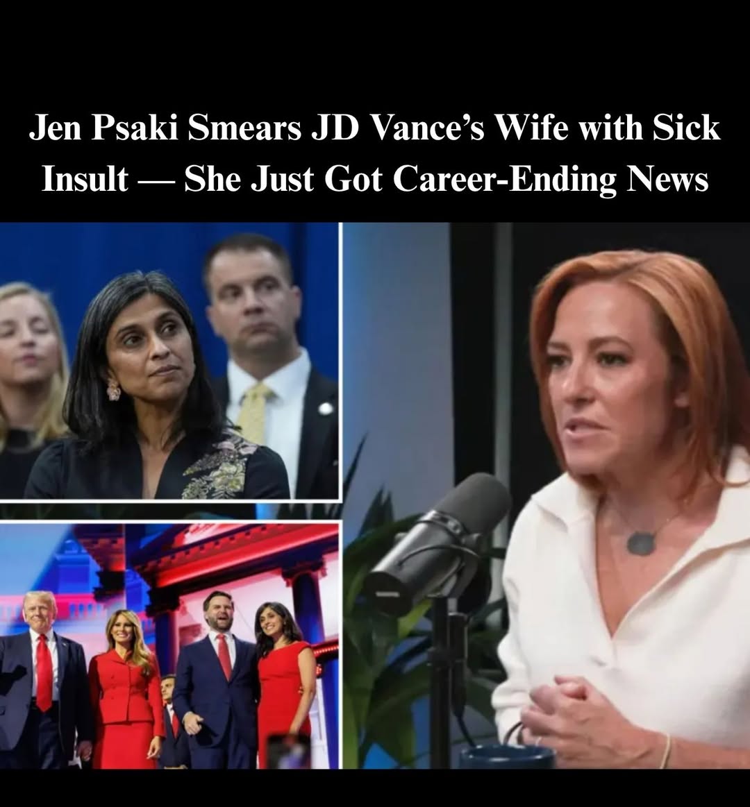 PSAKI MOCKS JD VANCE AND SPARKS OUTRAGE PSAKI MOCKS JD VANCE AND SPARKS OUTRAGE