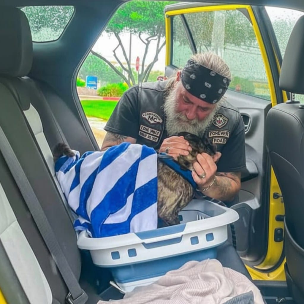 Biker Was Crying Over A Thing In That Blue Towel And I Had To Pull Over To See What Broke This Tough Man Biker Was Crying Over A Thing In That Blue Towel And I Had To Pull Over To See What Broke This Tough Man