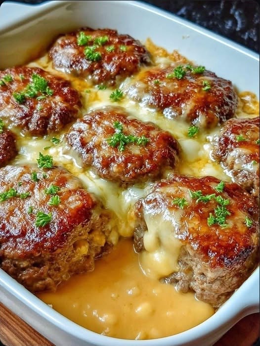 Amish Hamburger Steak Bake – Hearty Comfort Food Amish Hamburger Steak Bake – Hearty Comfort Food